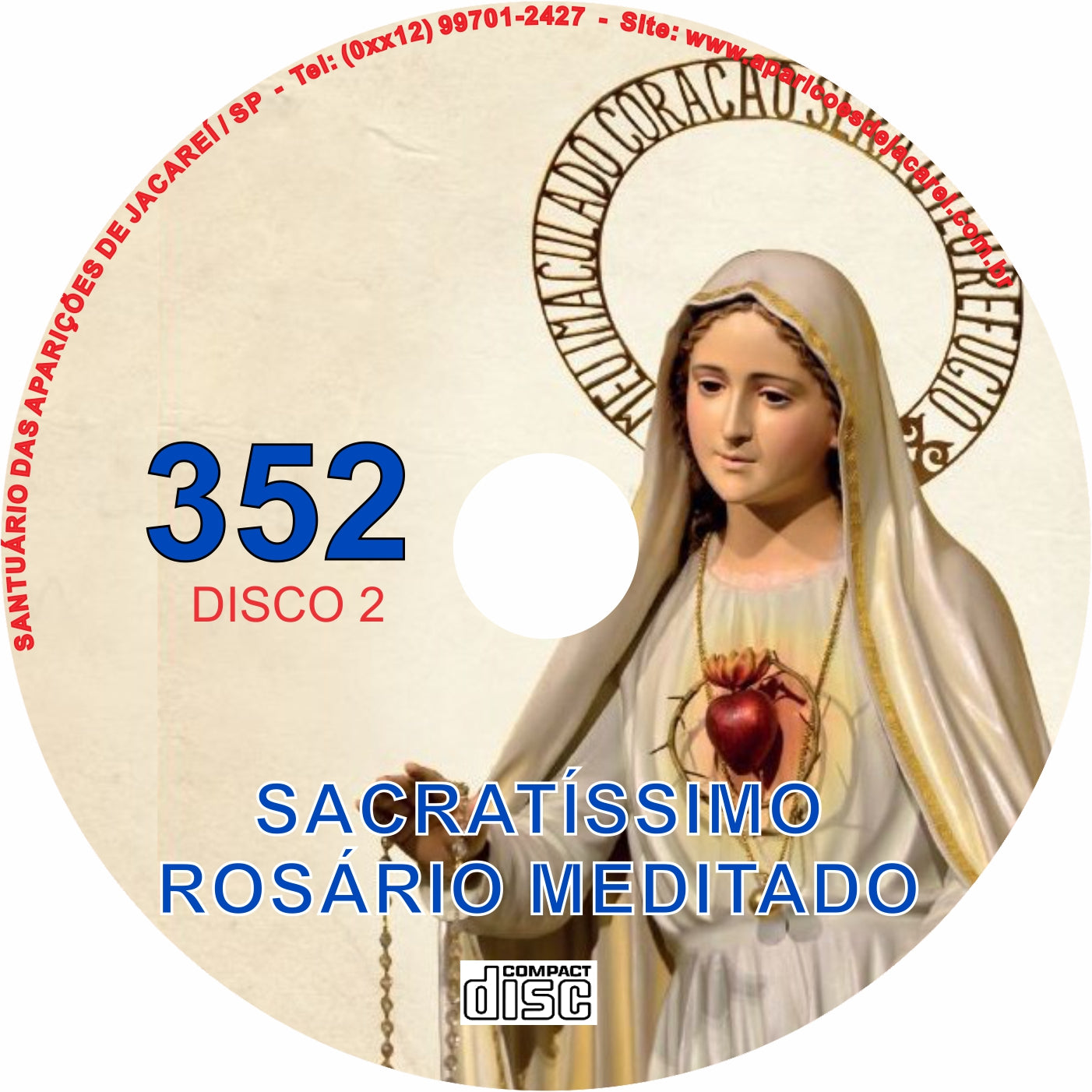 CD Rosário Meditado 352 CD Rosário Meditado 352